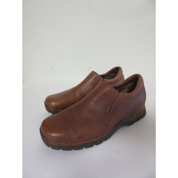 COLE HAAN Brown Pebbled Leather Slip On 11 1/2 Lugged Rubber Sole Shoes main image 6